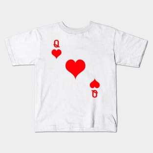 Queen Of Hearts TShirt Playing Card Kids T-Shirt